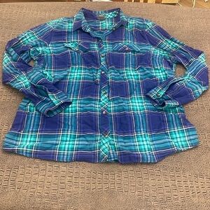 EDDIE BAUER classic fit plaid flannel shirt size 2XL